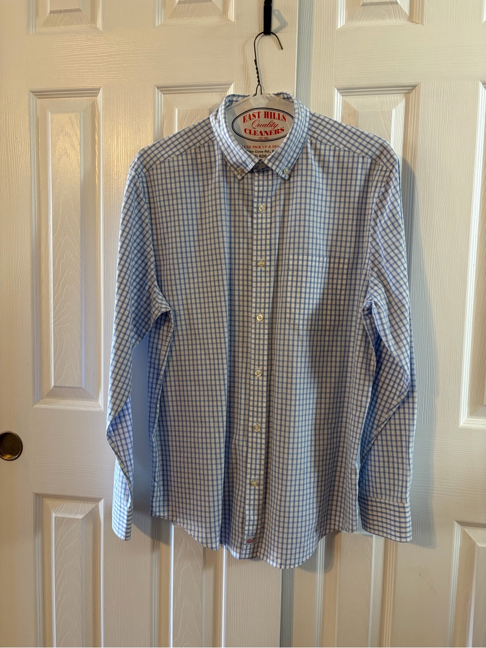 Men's Vineyard Vines Classic Fit Murray Shirt In Blue & White Checked Pattern